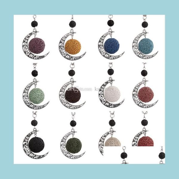 pendant necklaces colorf aromatherapy lava stone moon charms pendant essential oil diffuser necklace jewelry drop delivery necklaces dh7y6, Silver
pendant necklaces colorf aromatherapy lava stone moon charms pendant essential oil diffuser necklace jewelry drop delivery necklaces dh7y6, Silver