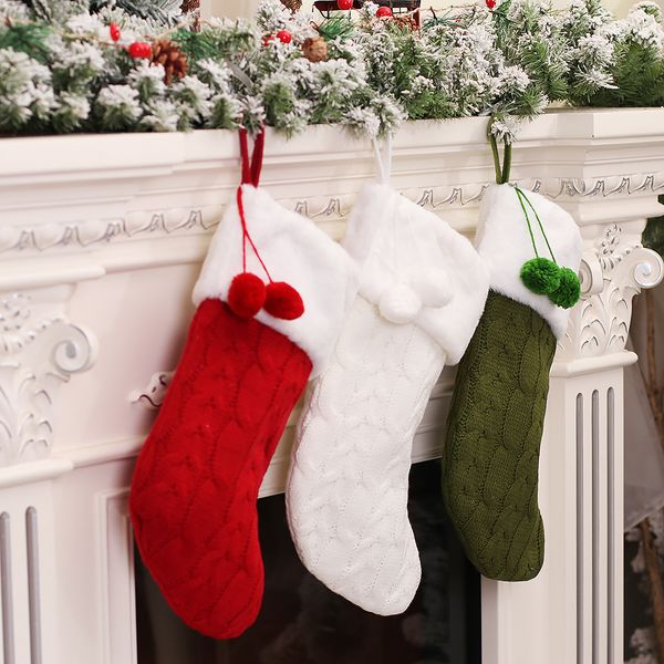 christmas decorations knitted striped wool chunky white stocking cartoon wholesale 1223540
christmas decorations knitted striped wool chunky white stocking cartoon wholesale 1223540