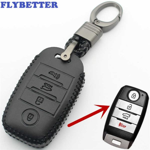 car key flybetter genuine leather 4button keyless entry smart key case cover for kia sorento/rio/rio5/optima/k5/k4/kx3 car styling l260 t221
car key flybetter genuine leather 4button keyless entry smart key case cover for kia sorento/rio/rio5/optima/k5/k4/kx3 car styling l260 t221