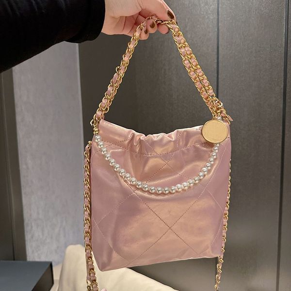 fashion women pearl gold coin designer garbage bag diamond lattice leather quilted versatile classic strap shoulder bag shell tote mini retr
fashion women pearl gold coin designer garbage bag diamond lattice leather quilted versatile classic strap shoulder bag shell tote mini retr