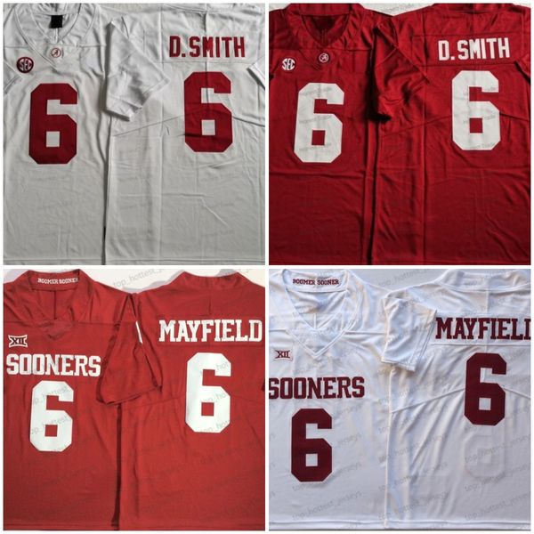 ncaa 6 baker mayfield college football jersey oklahoma 6 devonta smith alabama crimson mens stitched red white jerseys stitched, Black
ncaa 6 baker mayfield college football jersey oklahoma 6 devonta smith alabama crimson mens stitched red white jerseys stitched, Black