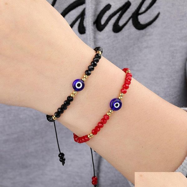 charm bracelets braided evil blue eye bracelet handmade jewelry colorf crystal beads bracelets for women girl drop delivery dhfgd, Golden;silver
charm bracelets braided evil blue eye bracelet handmade jewelry colorf crystal beads bracelets for women girl drop delivery dhfgd, Golden;silver