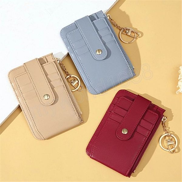 women men card holder wallet short leather retro multi-card small coin purses with keychain card cover money bag clip clutch, Brown;gray
women men card holder wallet short leather retro multi-card small coin purses with keychain card cover money bag clip clutch, Brown;gray