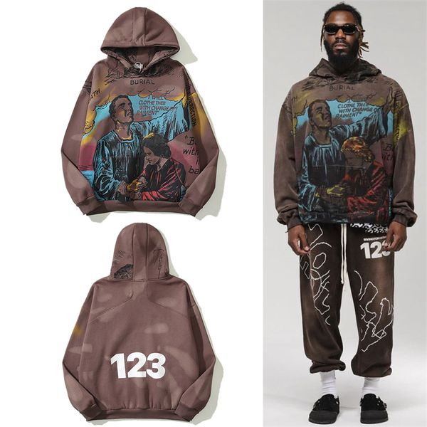 hoodie vintage graffiti letter print high street men's women's plush casual plus size, Black;brown
hoodie vintage graffiti letter print high street men's women's plush casual plus size, Black;brown