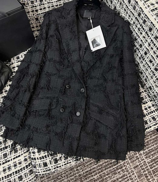 chan new women's brand jacket ootd designer fashion grade autumn winter tassel logo tweed coat overcoat leisure women spring coats card, Black;brown
chan new women's brand jacket ootd designer fashion grade autumn winter tassel logo tweed coat overcoat leisure women spring coats card, Black;brown