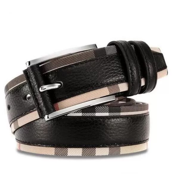 new luxury genuine leather belt for men and women fashion pin buckle plaid cowhide designer nbw, Black;brown
new luxury genuine leather belt for men and women fashion pin buckle plaid cowhide designer nbw, Black;brown