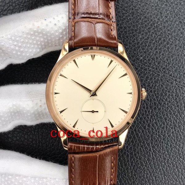 new watch 40mm master control ultra thin 1352520 white dial cal.896/1mechanical automatic mens watch rose gold case leather strap gents watc, Slivery;brown 
new watch 40mm master control ultra thin 1352520 white dial cal.896/1mechanical automatic mens watch rose gold case leather strap gents watc, Slivery;brown