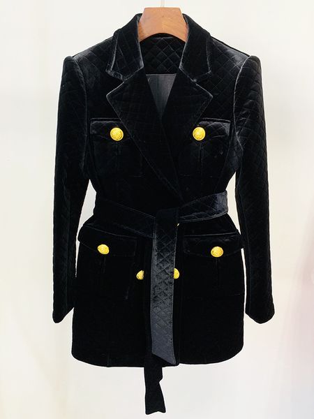 high-quality star with the same thick coat blazer lion button velvet cotton liner, White;black
high-quality star with the same thick coat blazer lion button velvet cotton liner, White;black