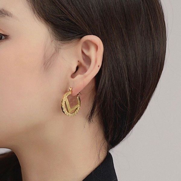 emed stamp charm circle earrings women party wedding stainless steel non fading birthday gift classic d brand european american, Golden
emed stamp charm circle earrings women party wedding stainless steel non fading birthday gift classic d brand european american, Golden