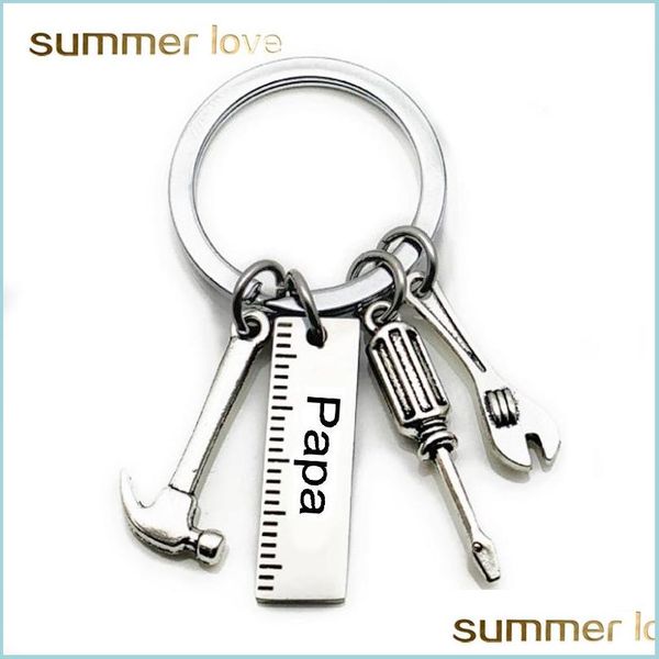 key rings stainless steel keychain engraved dad papa grandpa tools key rings gift for fathers day creative father chain jewelry drop dhycs, Slivery;golden
key rings stainless steel keychain engraved dad papa grandpa tools key rings gift for fathers day creative father chain jewelry drop dhycs, Slivery;golden