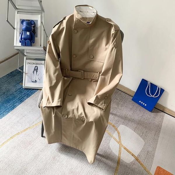 coats long over knee jackets men women 1 double breasted belt casual blazer windbreaker jackets, Black;brown
coats long over knee jackets men women 1 double breasted belt casual blazer windbreaker jackets, Black;brown