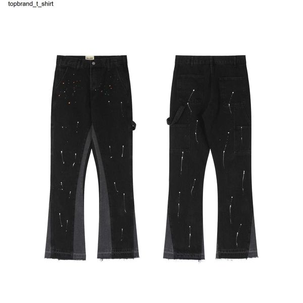 men's jeans designer galery dept splashing micro structure fashion streetwear jeans pants, Blue
men's jeans designer galery dept splashing micro structure fashion streetwear jeans pants, Blue