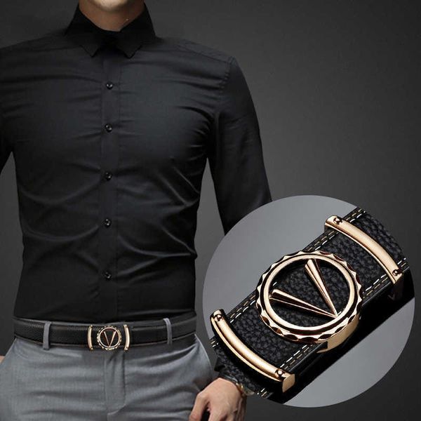 men's automatic belt buckle letter v h smooth buckle business casual waistband youth leather jeans belts wholesale, Black;brown
men's automatic belt buckle letter v h smooth buckle business casual waistband youth leather jeans belts wholesale, Black;brown