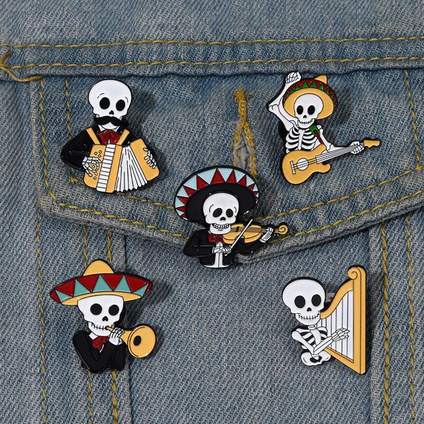mexican concert enamel pins custom accordion violin harp brooches lapel badges gothic performers jewelry gift for friends, Blue
mexican concert enamel pins custom accordion violin harp brooches lapel badges gothic performers jewelry gift for friends, Blue