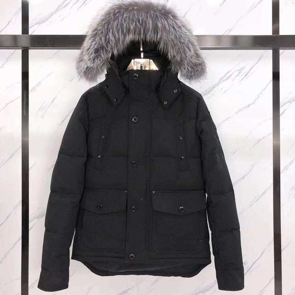 men's down parkas long designes jacket winter coat cotton windbreaker big fur collar hooded moose coats thick warm parka puffer jack go, Black
men's down parkas long designes jacket winter coat cotton windbreaker big fur collar hooded moose coats thick warm parka puffer jack go, Black