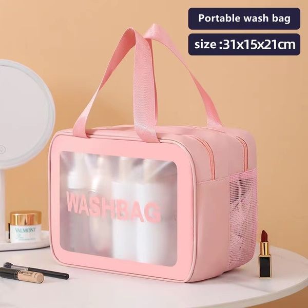 cosmetic bag pu large capacity dry wet separation waterproof portable wash bag cosmetic storage bags sorting travel storage bag fashion
cosmetic bag pu large capacity dry wet separation waterproof portable wash bag cosmetic storage bags sorting travel storage bag fashion