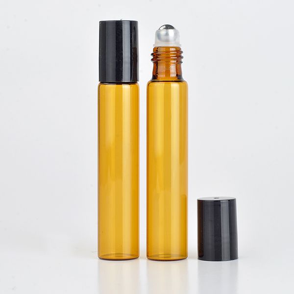 300pcs 10ml roll on bottle portable amber glass refillable perfume bottle empty essential oil case with plastic cap fashion
300pcs 10ml roll on bottle portable amber glass refillable perfume bottle empty essential oil case with plastic cap fashion