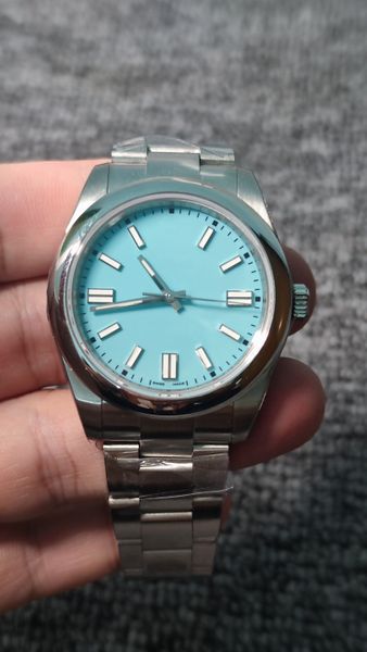 classical luxury men's watch oyster ligh blue 41mm steel bezel cal.3120 automatic movement 904 stainless steel bracelet waterproof wris, Slivery;brown
classical luxury men's watch oyster ligh blue 41mm steel bezel cal.3120 automatic movement 904 stainless steel bracelet waterproof wris, Slivery;brown