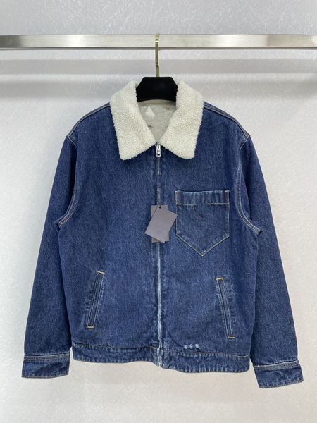 women's jackets european designer designs the latest lamb hair denim coat in autumn and winter, Black;brown
women's jackets european designer designs the latest lamb hair denim coat in autumn and winter, Black;brown