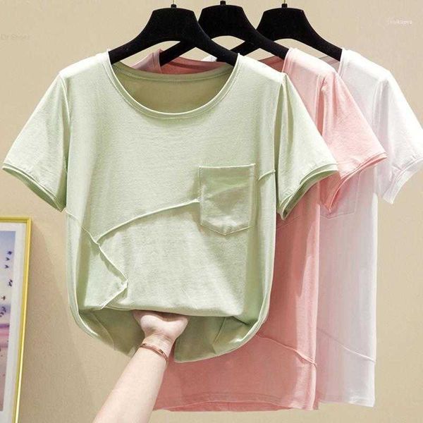 women's t-shirt summer pockets t shirt women o-neck harajuku woman tshirts korean clothes short sleeve casual loose tee female 2022, White
women's t-shirt summer pockets t shirt women o-neck harajuku woman tshirts korean clothes short sleeve casual loose tee female 2022, White