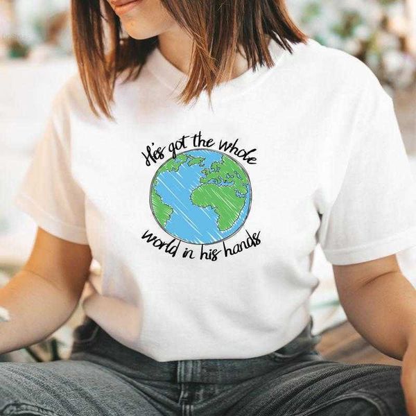 women's t-shirt retro his got the whole world in hands women t shirt religious clothes festival gift vintage save earth tshirt dropship, White
women's t-shirt retro his got the whole world in hands women t shirt religious clothes festival gift vintage save earth tshirt dropship, White