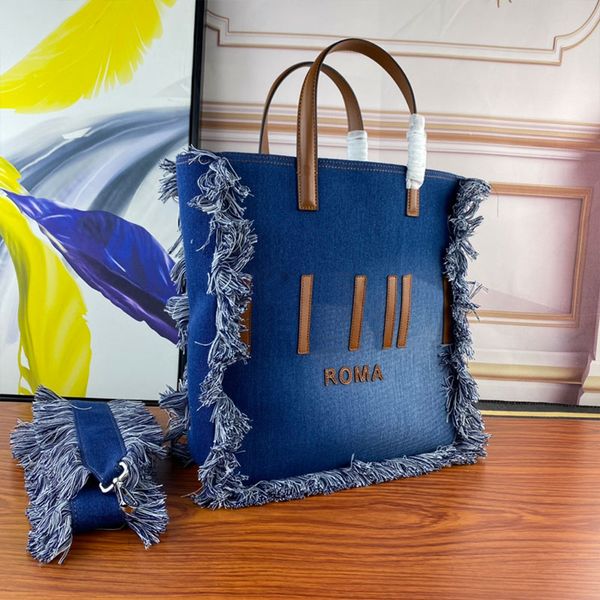 evening bag vintage tassel tote bag denim canvas shopping bags large capacity handbag removable shoulder strap genuine leather handle jeans
evening bag vintage tassel tote bag denim canvas shopping bags large capacity handbag removable shoulder strap genuine leather handle jeans