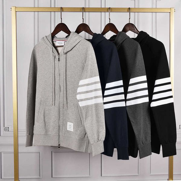 luxury hoodies thoms brownns 23ss striped men's hoodie tb fashion brand cotton jacket tights casual sweatshirt long sleeves loose casua, Black
luxury hoodies thoms brownns 23ss striped men's hoodie tb fashion brand cotton jacket tights casual sweatshirt long sleeves loose casua, Black