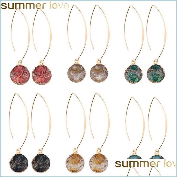 dangle chandelier fashion resin stone druzy earrings for women girl gold plating round shape pendant hook earring lover jewel dhlw9, Silver
dangle chandelier fashion resin stone druzy earrings for women girl gold plating round shape pendant hook earring lover jewel dhlw9, Silver