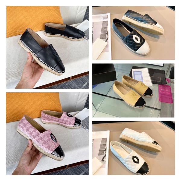 designer sandals fisherman shoes loafers fashion casual shoe classics women espadrilles flat canvas and real lambskin two tone cap toe send, Black
designer sandals fisherman shoes loafers fashion casual shoe classics women espadrilles flat canvas and real lambskin two tone cap toe send, Black