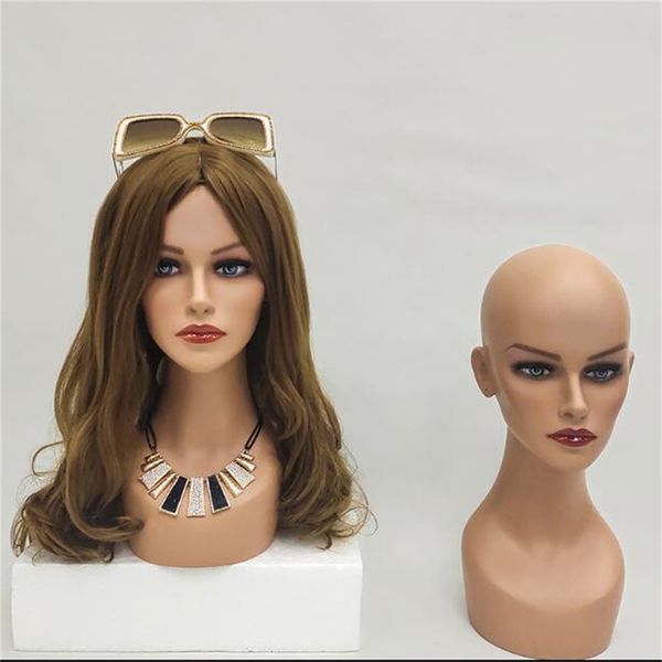 2022 fashion female head jewelry mannequin fake human wig accessories shooting props live show simulation mold color makeup platform e028, Khaki
2022 fashion female head jewelry mannequin fake human wig accessories shooting props live show simulation mold color makeup platform e028, Khaki