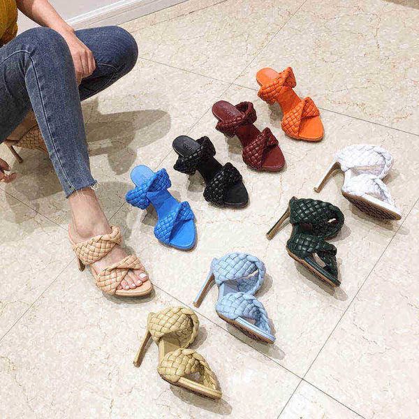 woven summer fashion one line thin heels high large size sandals women, Black
woven summer fashion one line thin heels high large size sandals women, Black