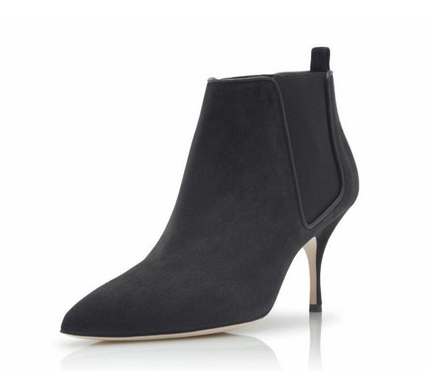with box winter brand women boots dildi navy blue suede high heel chelsea leather chelsea boot pointed toe lady booties party wedding dress, Black
with box winter brand women boots dildi navy blue suede high heel chelsea leather chelsea boot pointed toe lady booties party wedding dress, Black