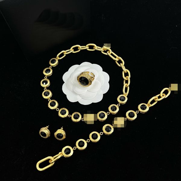 fashion luxury designed necklaces v pendant banshee medusa head 18k gold plated bracelets earrings rings women's jewelry birthday gifts, Black
fashion luxury designed necklaces v pendant banshee medusa head 18k gold plated bracelets earrings rings women's jewelry birthday gifts, Black