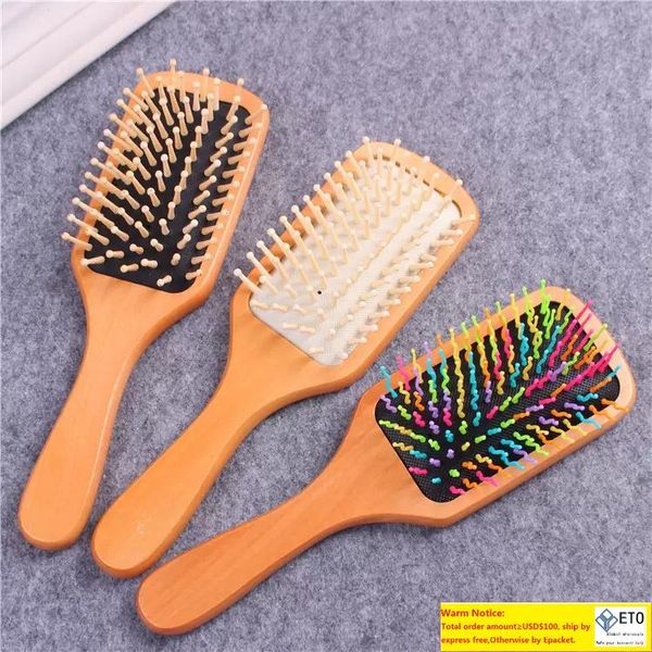 black white detangling massage wooden combs paddle scalp care healthy cushion airbag brush hairdressing styling tool, Silver
black white detangling massage wooden combs paddle scalp care healthy cushion airbag brush hairdressing styling tool, Silver