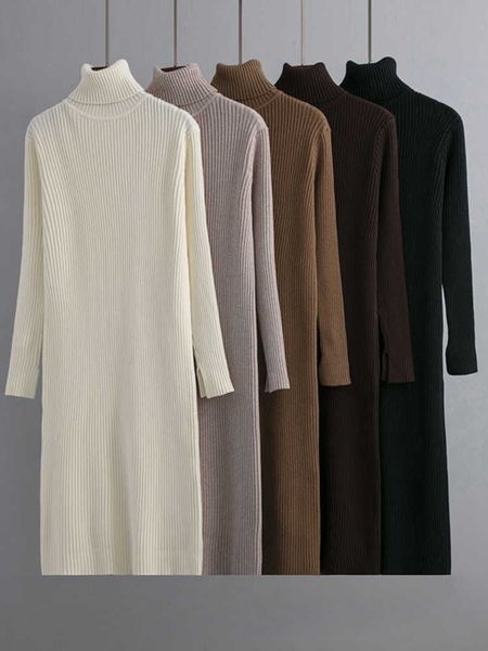 women knitted dress winter basic ribbed casual turtlneck sweater knee length warm knitted long dresses for women 2022, Black;gray
women knitted dress winter basic ribbed casual turtlneck sweater knee length warm knitted long dresses for women 2022, Black;gray