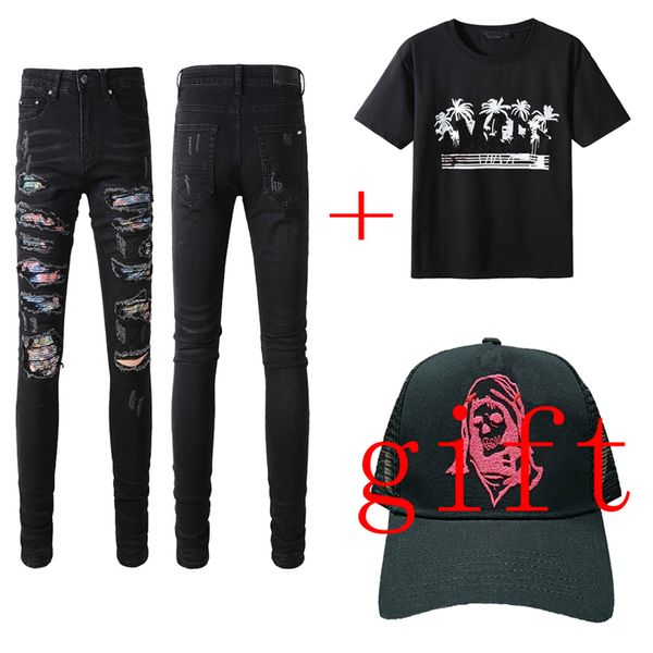 men pants mens jeans designer jeans fashion t shirt jean & tshirt &hat slim fit hip hop long straight 14 styles gift hats letter short sleev, Blue
men pants mens jeans designer jeans fashion t shirt jean & tshirt &hat slim fit hip hop long straight 14 styles gift hats letter short sleev, Blue