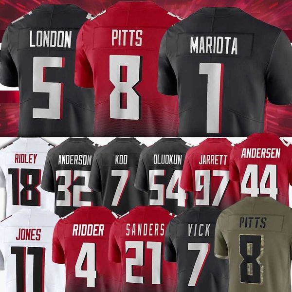 5 drake london 4 desmond ridder kyle pitts football jersey marcus mariota cordarrelle patterson grady jarrett deion jones aj terrell jr youn, Black;red
5 drake london 4 desmond ridder kyle pitts football jersey marcus mariota cordarrelle patterson grady jarrett deion jones aj terrell jr youn, Black;red