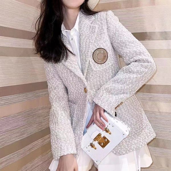 fashion women suit designer clothes blazer iv badge spring new released e141, White;black
fashion women suit designer clothes blazer iv badge spring new released e141, White;black