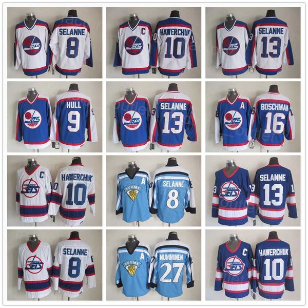 throwback winnipeg retro jets hockey 16 laurie boschman jersey 9 bobby hull 8 teemu selanne 27 teppo numminen 11 koivu 10 dale hawerchuk, Black;red
throwback winnipeg retro jets hockey 16 laurie boschman jersey 9 bobby hull 8 teemu selanne 27 teppo numminen 11 koivu 10 dale hawerchuk, Black;red