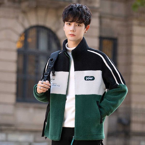 leather and fur 2022 winter leisure slim color contrast thickened warm grain cashmere wool men's short jacket, Black;brown
leather and fur 2022 winter leisure slim color contrast thickened warm grain cashmere wool men's short jacket, Black;brown