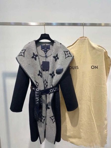 l stylist wool double face coat luxury brand classic pattern belt double face 100% cashmere coat classic tailored loose jacket long handwork, Black
l stylist wool double face coat luxury brand classic pattern belt double face 100% cashmere coat classic tailored loose jacket long handwork, Black