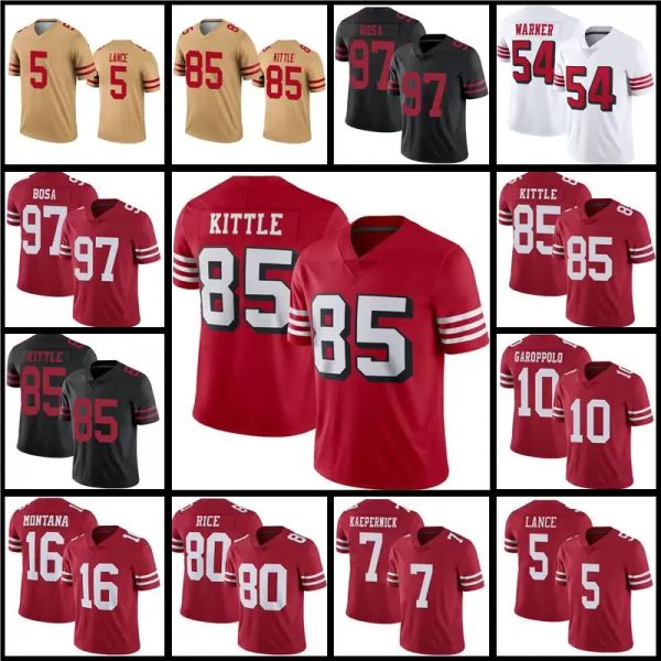 college wears5 trey lance jersey 97 nick bosa football 85 george kittle 19 deebo samuel jerry rice jimmy garoppolo javon kinlaw fred warner, Black
college wears5 trey lance jersey 97 nick bosa football 85 george kittle 19 deebo samuel jerry rice jimmy garoppolo javon kinlaw fred warner, Black