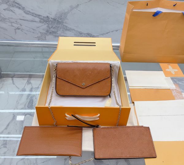 brand shoulder bag crossbody luxury handbag tote designer messenger bags 5a quality classic genuine leather 3pcs/set coin envelope 22cm poch
brand shoulder bag crossbody luxury handbag tote designer messenger bags 5a quality classic genuine leather 3pcs/set coin envelope 22cm poch