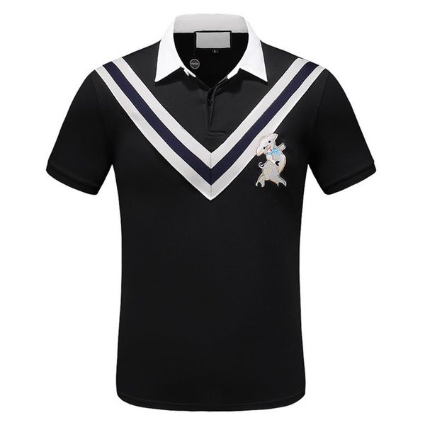 21 british polos brand men's short-sleeved simple fashion classic laurel perriinglys summer lapel shirt m-3xl263n, White;black
21 british polos brand men's short-sleeved simple fashion classic laurel perriinglys summer lapel shirt m-3xl263n, White;black