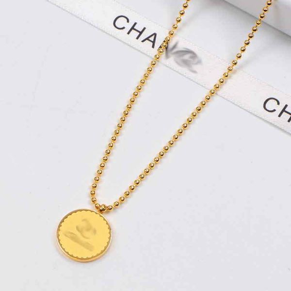 10-year factory wholesale fashion 316l stainless steel round tag round bead necklace suitable for love couples gifts with dust bag, Silver
10-year factory wholesale fashion 316l stainless steel round tag round bead necklace suitable for love couples gifts with dust bag, Silver