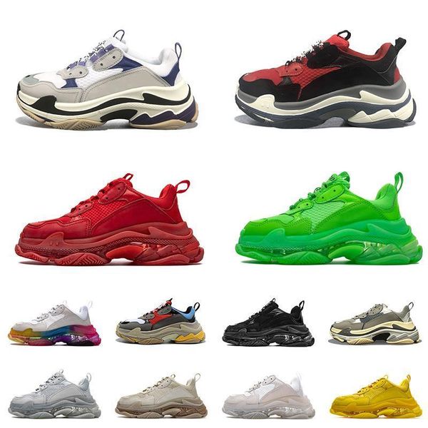 17fw paris luxury designer shoes triple s women mens casual shoe clear sole old dad sneakers crystal platform balencaigas''balenci, Black
17fw paris luxury designer shoes triple s women mens casual shoe clear sole old dad sneakers crystal platform balencaigas''balenci, Black