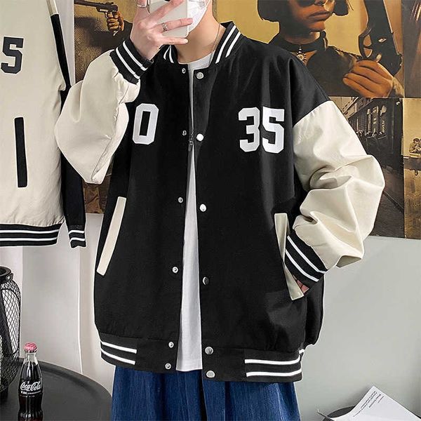 spring and autumn loose men's jacket cardigan sweater jacket stand collar casual couple's clothes baseball clothes, Black;brown
spring and autumn loose men's jacket cardigan sweater jacket stand collar casual couple's clothes baseball clothes, Black;brown