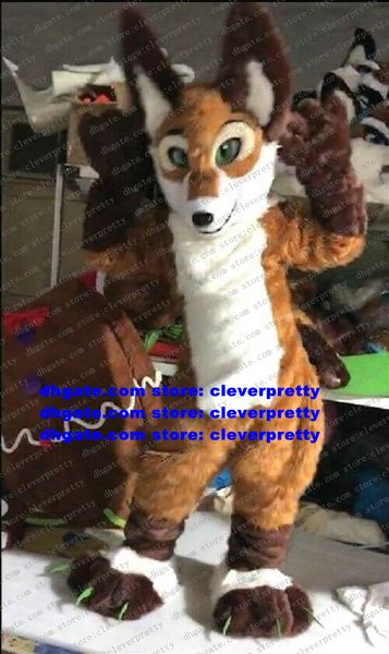brown long fur furry wolf mascot costume husky dog fursuit cartoon character temple fair merchandise street zx2990, Red;yellow
brown long fur furry wolf mascot costume husky dog fursuit cartoon character temple fair merchandise street zx2990, Red;yellow