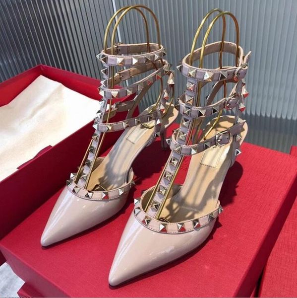 women high heels sandals v rivets pointed stiletto heels 6cm 8cm 10cm genuine leather classics three belts nude black matte women's wed
women high heels sandals v rivets pointed stiletto heels 6cm 8cm 10cm genuine leather classics three belts nude black matte women's wed
