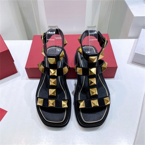sandals women shoes rivet zapatillas summer leather flat platform designer buckle strap luxury leisure valentinoe''valentinoity gt, Black
sandals women shoes rivet zapatillas summer leather flat platform designer buckle strap luxury leisure valentinoe''valentinoity gt, Black